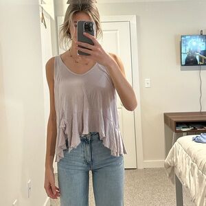 Truly Madly Deeply Light Purple Flowy Tank Top